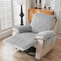 Recliner Cover Machine-Washable Stretchable Microfiber Elastic Edges & Straps