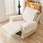 Recliner Cover Machine-Washable Stretchable Microfiber Elastic Edges & Straps