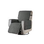 Recliner Cover Quilted Fleece Single-Piece With Six Pockets