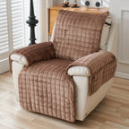 Recliner Cover Quilted Microfiber Non-Slip Backing & Side Pocket