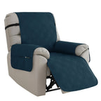 Recliner Cover Quilted Microfiber Waterproof Anti-Slip Side Pocket