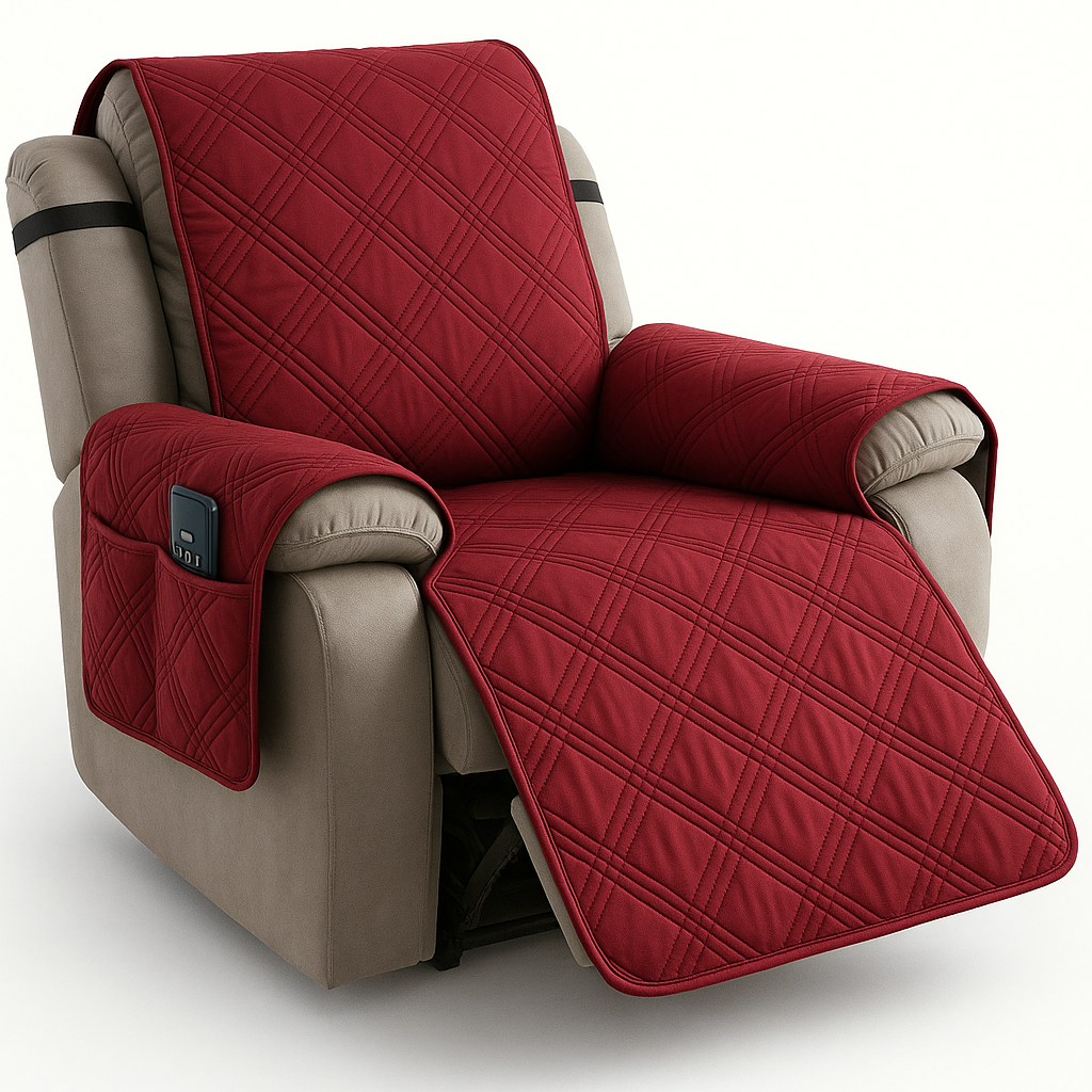 Recliner Cover Waterproof Quilted Microfiber Non-Slip Backing
