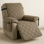 Recliner Cover Waterproof Quilted Microfiber Non-Slip Backing