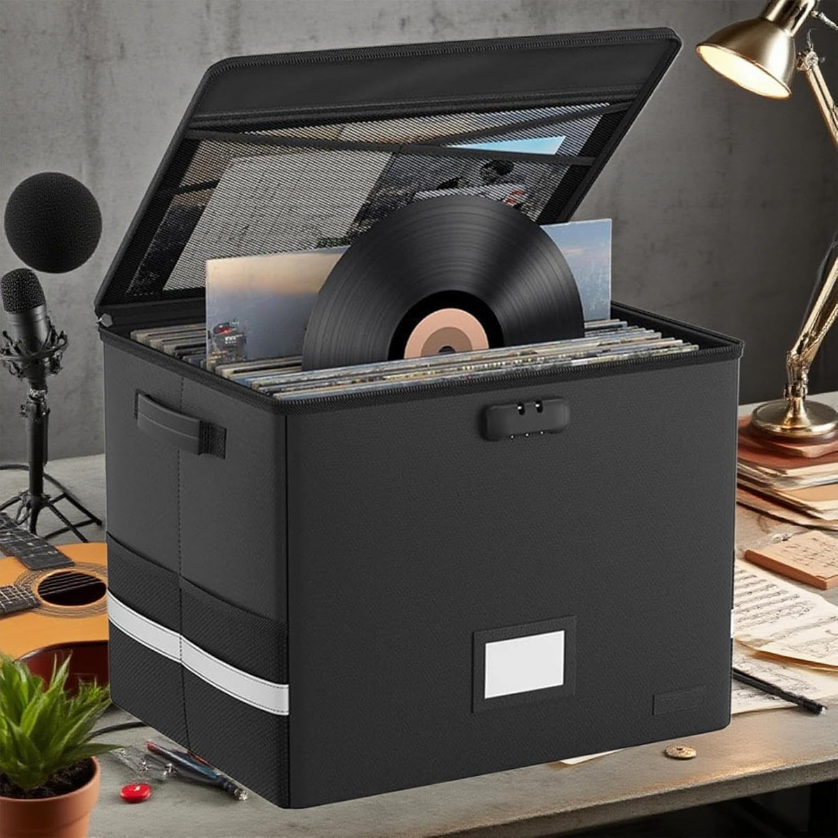 Record Storage Case Fireproof & Waterproof Holds 150 Records