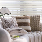 Rectangular Cushion Cover Teddy Fleece & Striped Sherpa