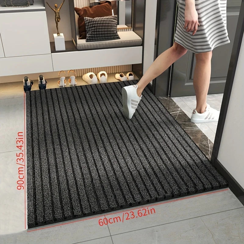 Rectangular Door Mat Tufted Polyester Non-Slip Backing