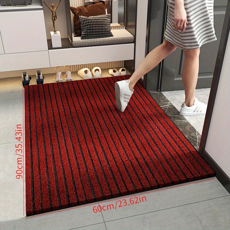 Rectangular Door Mat Tufted Polyester Non-Slip Backing