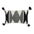 Rectangular Pillow Cover Ethnic Jacquard Tassels Concealed Zipper
