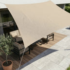 Rectangular Sun Sail Water-Repellent Polyester UV Protection