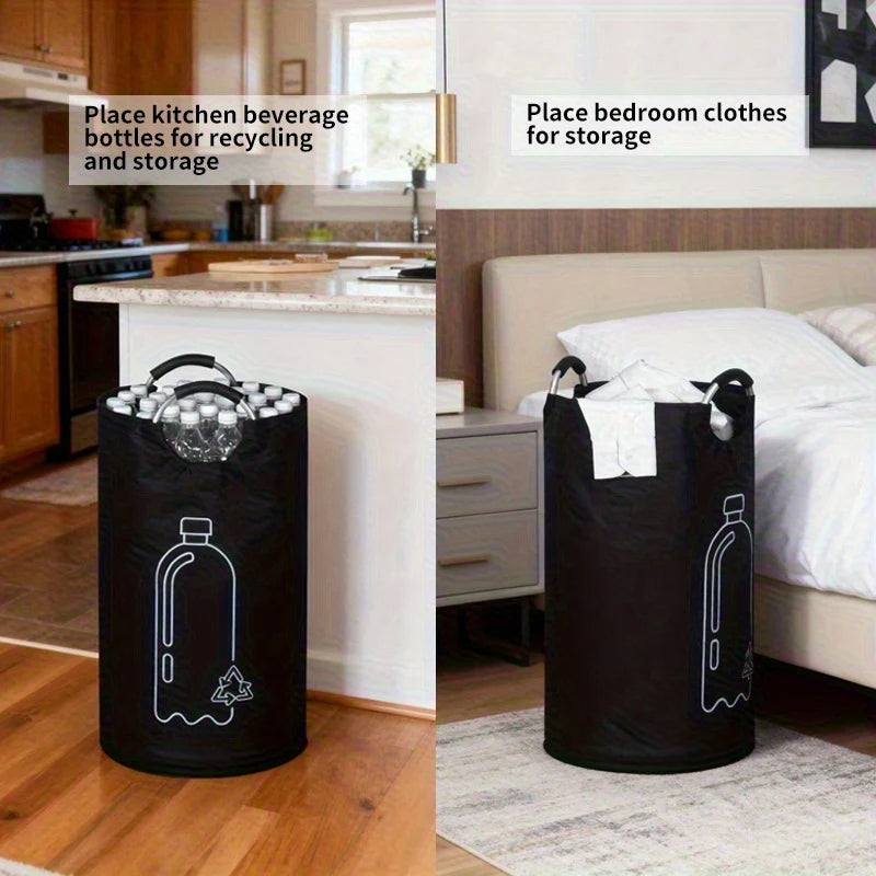 Recycling Bin Foldable Space-Saving Open Top