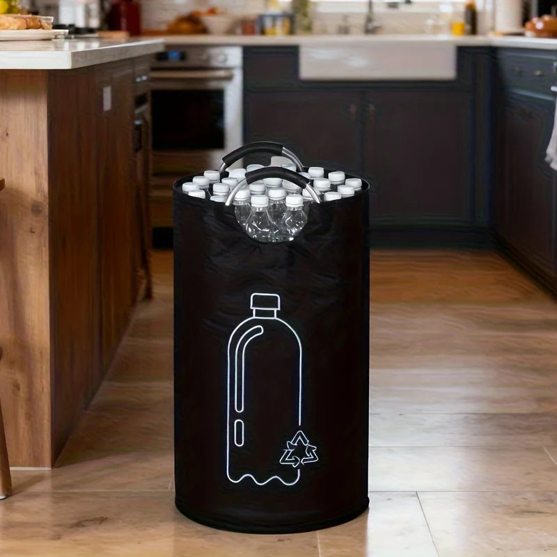 Recycling Bin Foldable Space-Saving Open Top