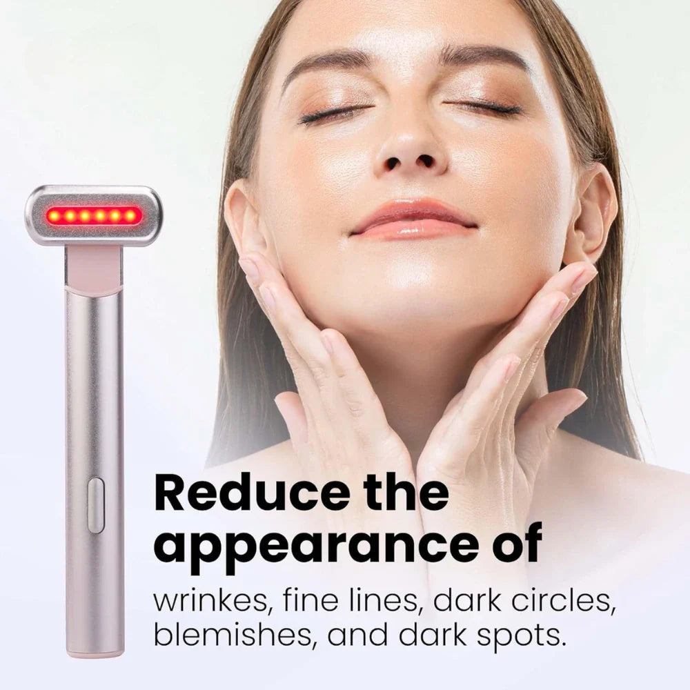 Red Light & Microcurrent Facial Wand (Rechargeable USB)