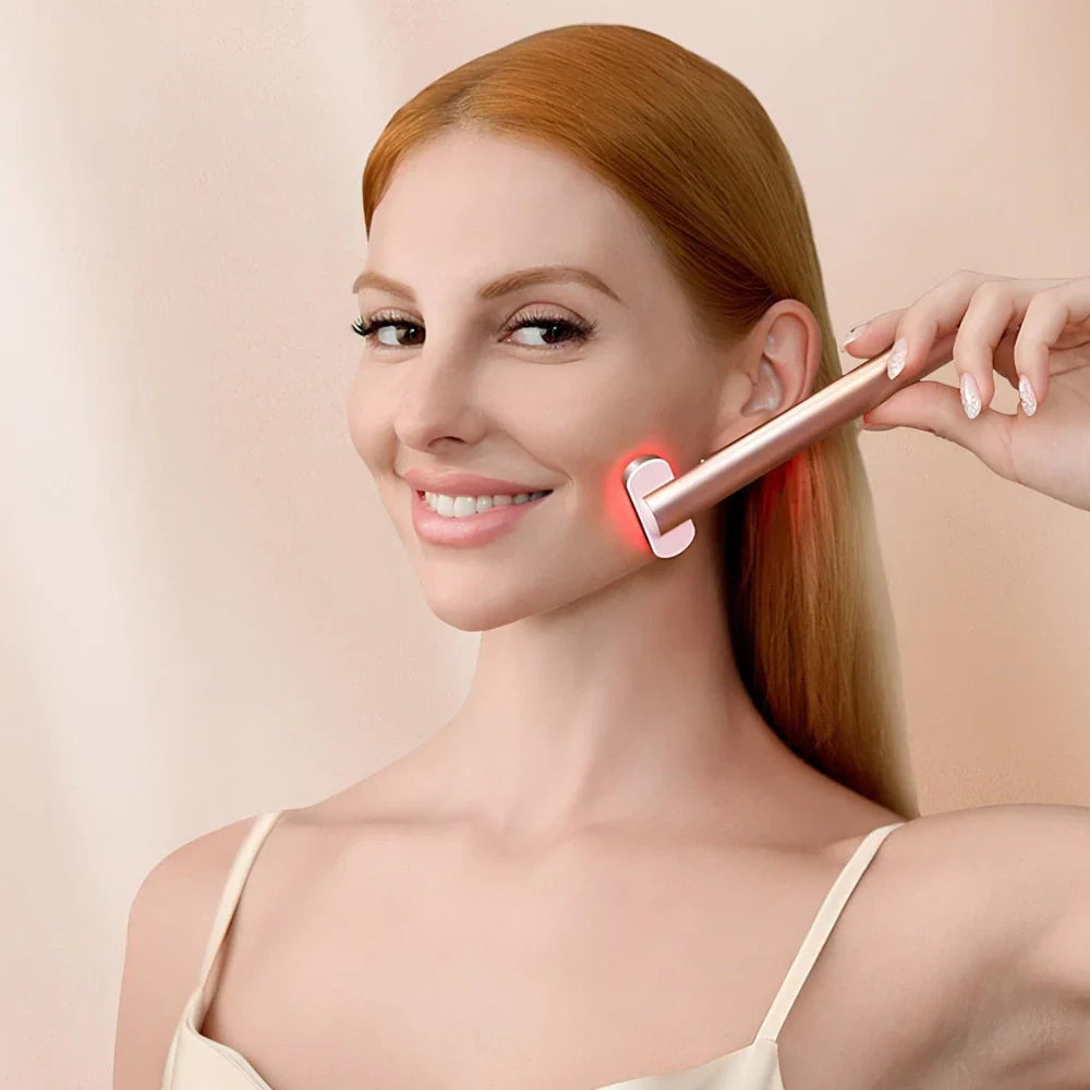 Red Light & Microcurrent Facial Wand (Rechargeable USB)