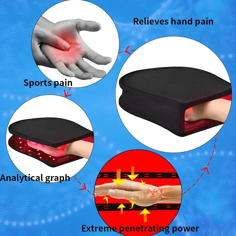 Red Light Therapy Glove Dual Wavelength Full Hand Coverage
