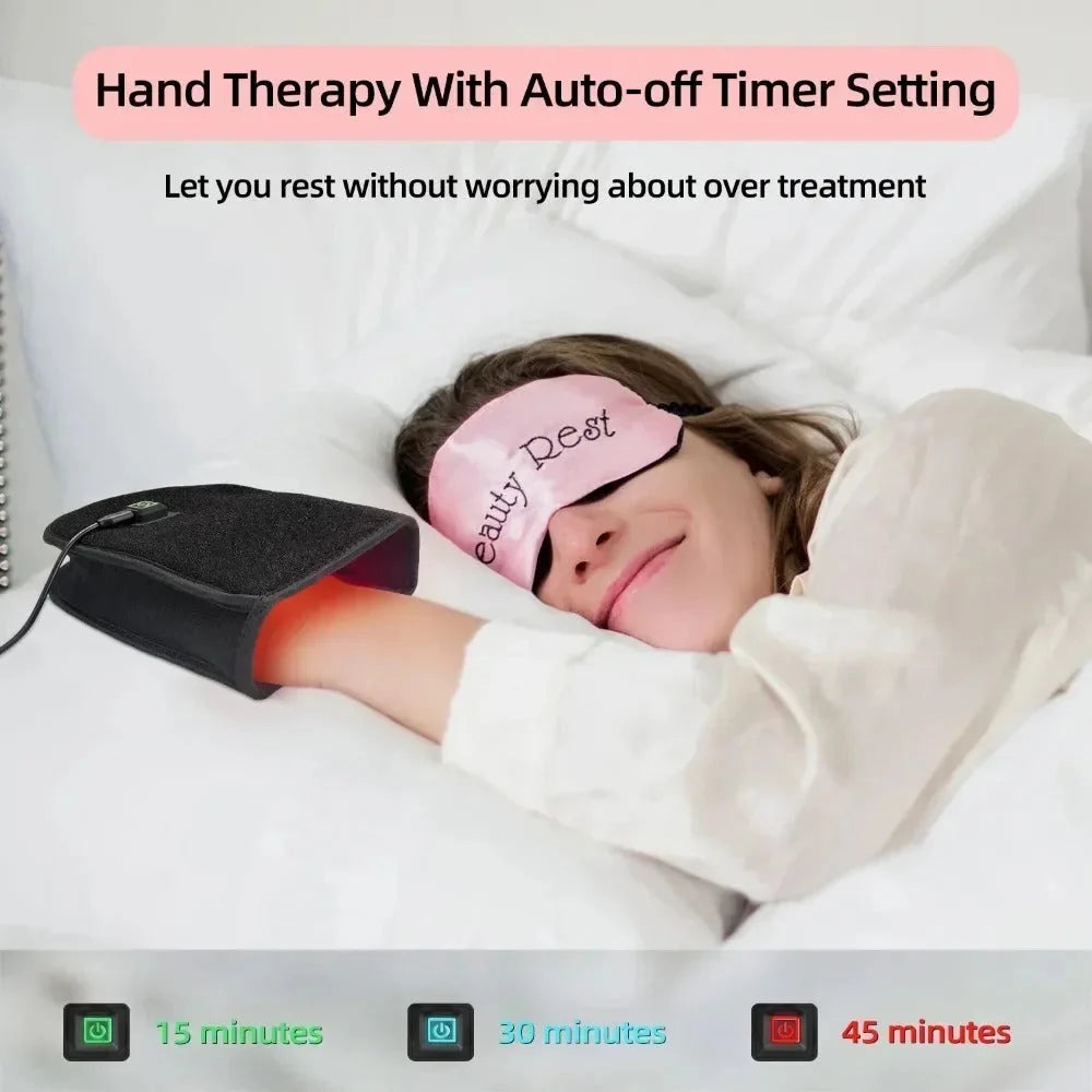 Red Light Therapy Glove Dual Wavelength Full Hand Coverage