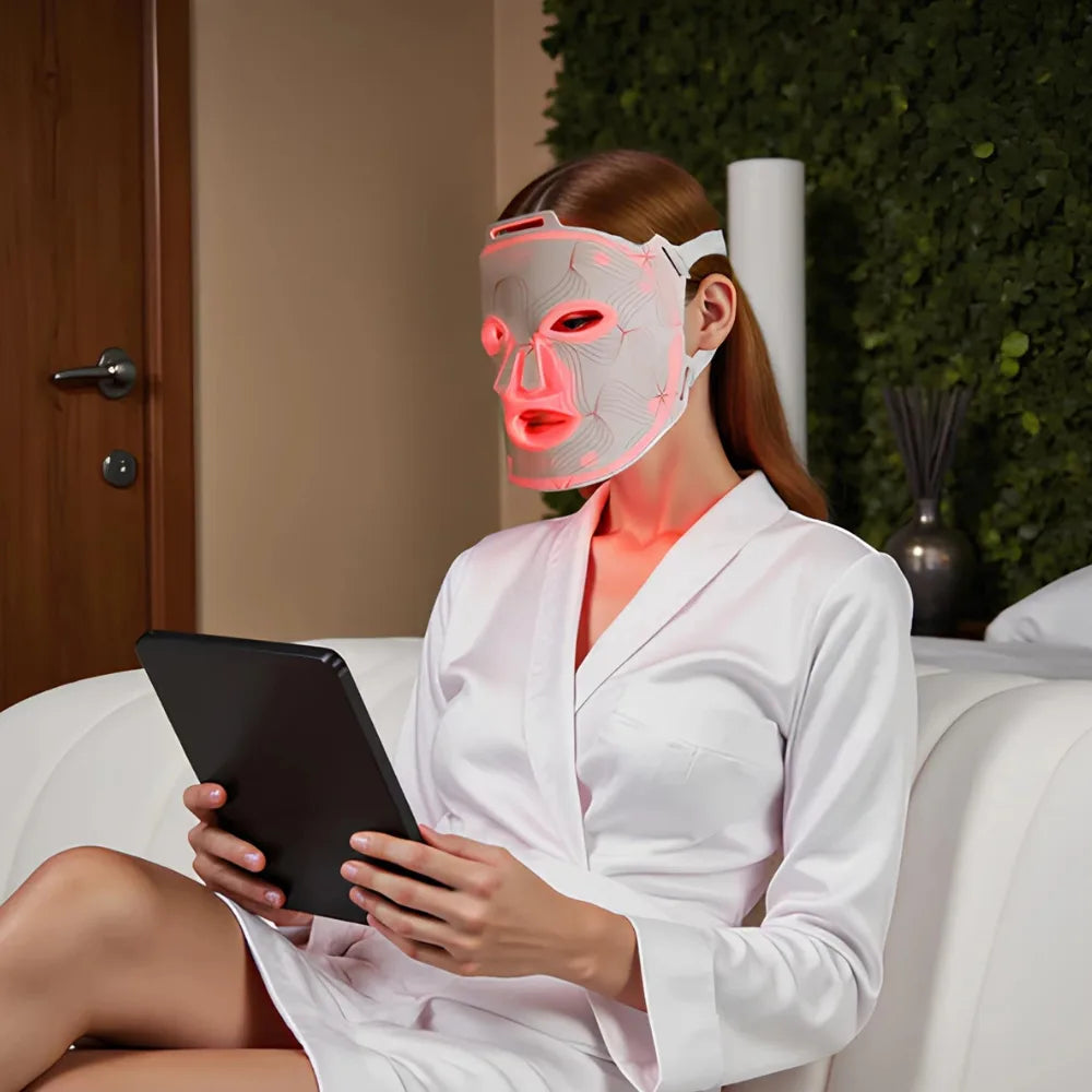 Red Light Therapy Mask 6 Modes Medical-Grade Silicone