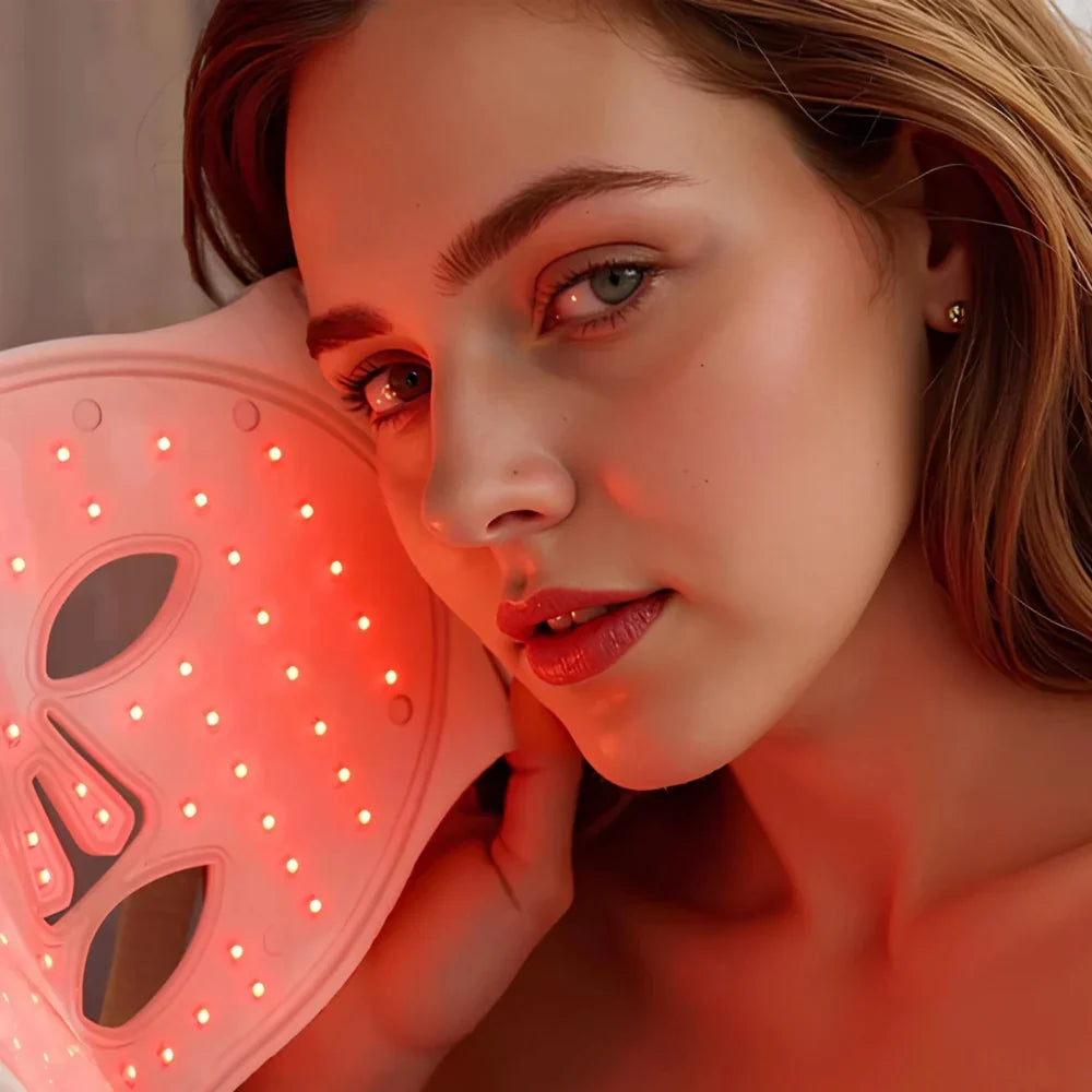 Red Light Therapy Mask 6 Modes Medical-Grade Silicone