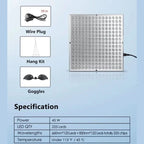 Red Light Therapy Panel 225 LEDs Red & Infrared