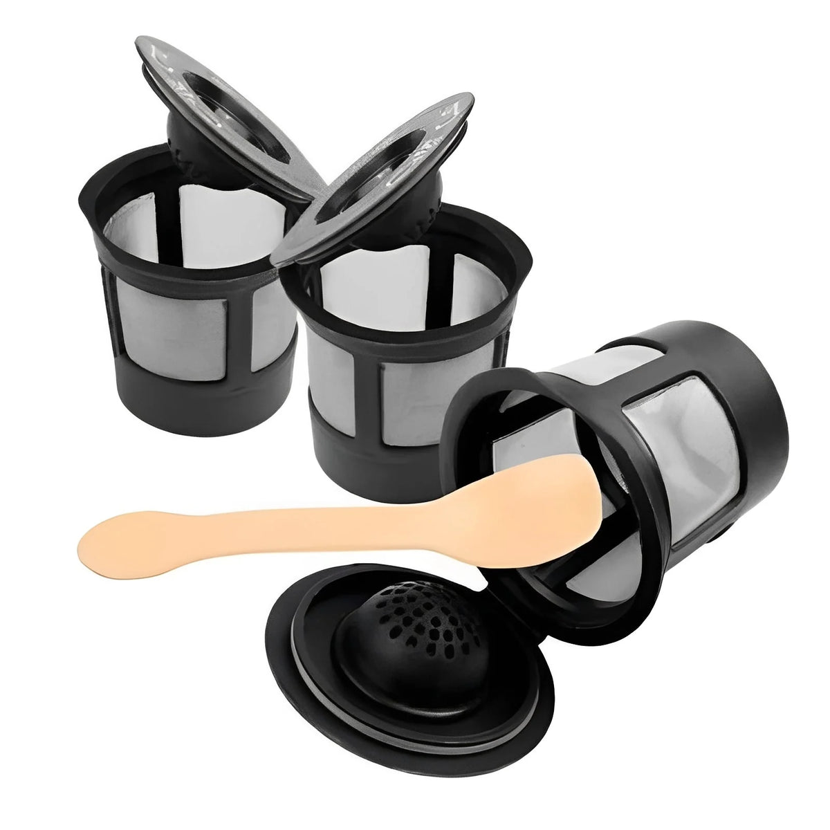 Refillable Coffee Pods Stainless Steel Micro-Hole 3-Pack