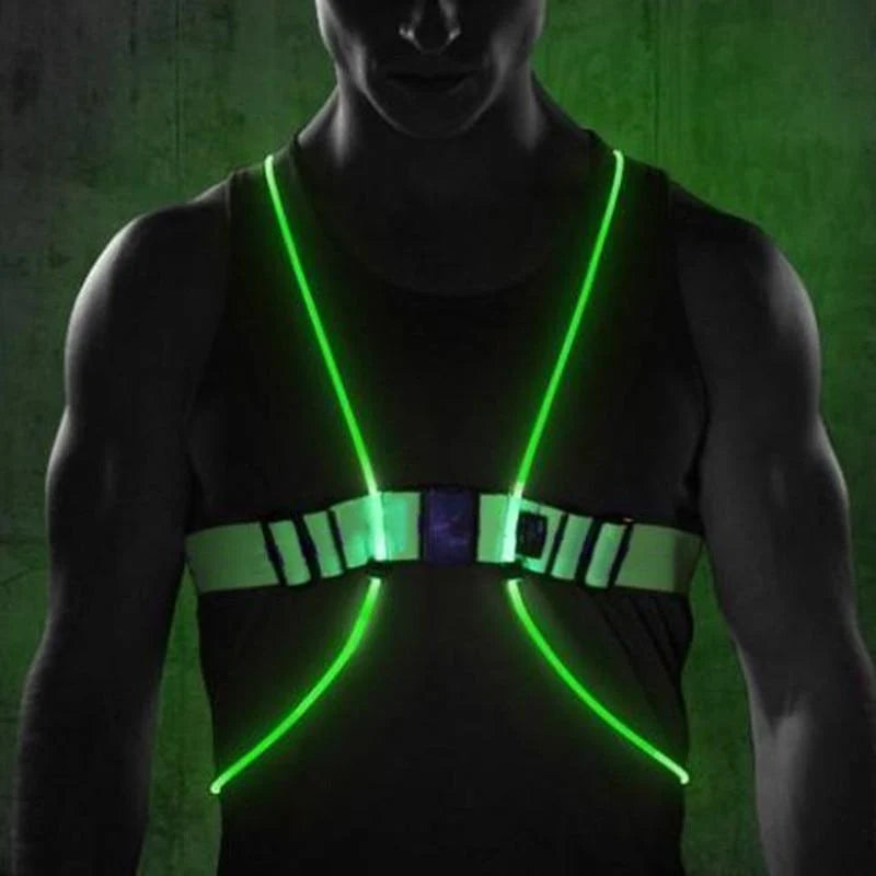 Reflective Running Vest 360° LED Waterproof Adjustable