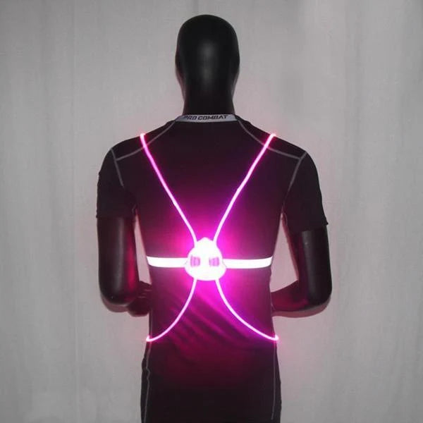 Reflective Running Vest 360° LED Waterproof Adjustable