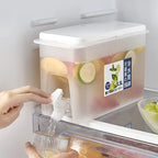 Refrigerator Beverage Dispenser Built-In Faucet Space-Saving 3.5L Capacity