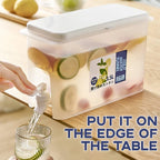Refrigerator Beverage Dispenser Built-In Faucet Space-Saving 3.5L Capacity
