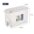 Refrigerator Beverage Dispenser Built-In Faucet Space-Saving 3.5L Capacity