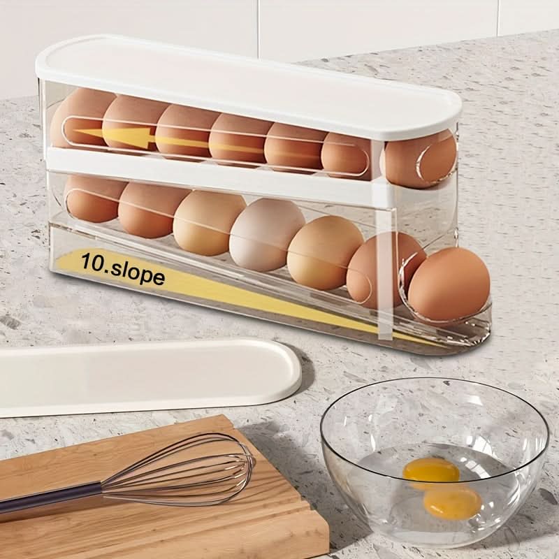 Refrigerator Egg Holder Automatic Sliding 12-16 Eggs