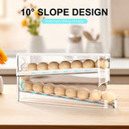 Refrigerator Egg Holder Automatic Sliding 12-16 Eggs