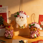 Reindeer Hanging Ornament Felt Red Nose & Festive Scarf