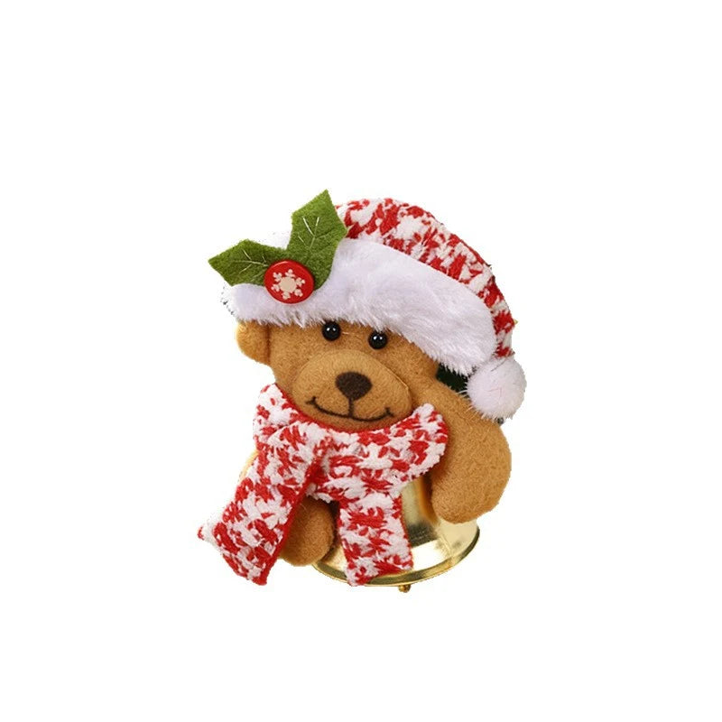 Reindeer Hanging Ornament Felt Red Nose & Festive Scarf