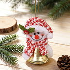 Reindeer Hanging Ornament Felt Red Nose & Festive Scarf