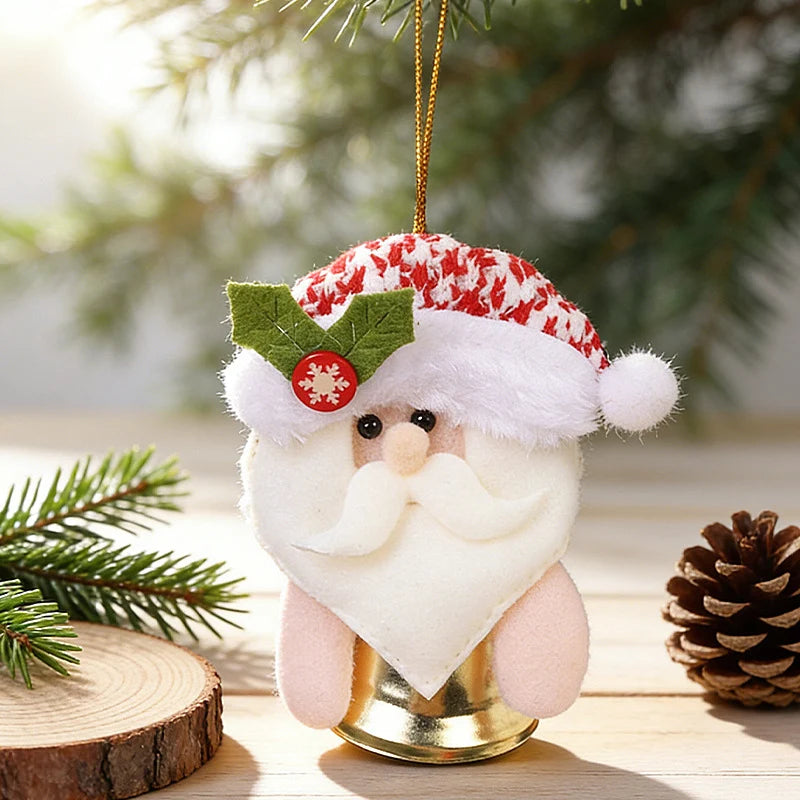Reindeer Hanging Ornament Felt Red Nose & Festive Scarf