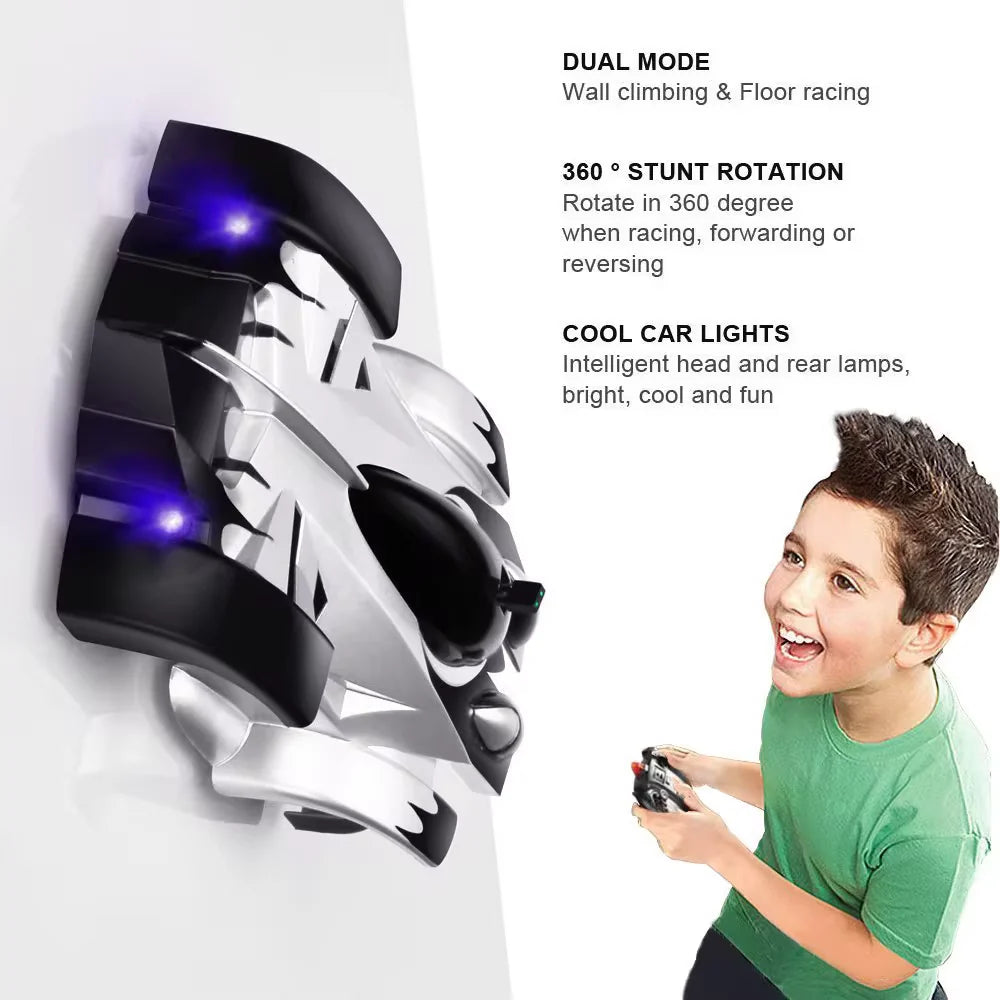 Remote Control Car Wall & Ceiling Climbing Rechargeable Impact-Resistant