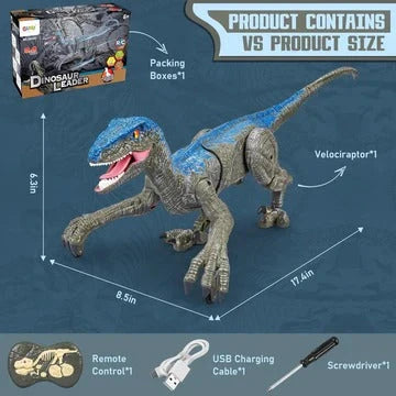 Remote Control Dinosaur 2.4G USB Rechargeable Sound & Lights