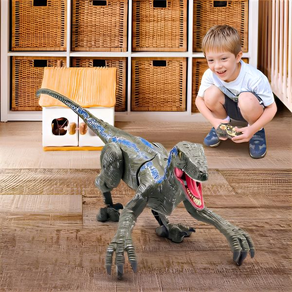 Remote Control Dinosaur Lifelike Movement & Sounds USB Charging