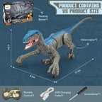 Remote Control Dinosaur Lifelike Movement & Sounds USB Charging