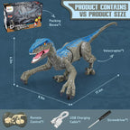 Remote Control Dinosaur Realistic Motion & Sound USB Rechargeable