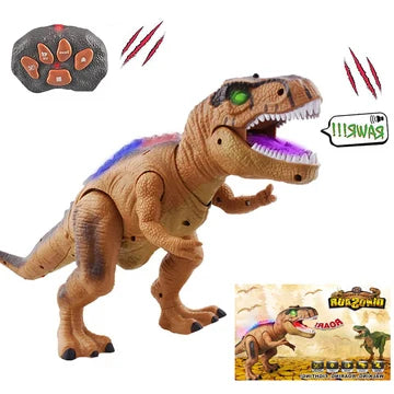 Remote Control Dinosaur Walking & Roaring LED Lights