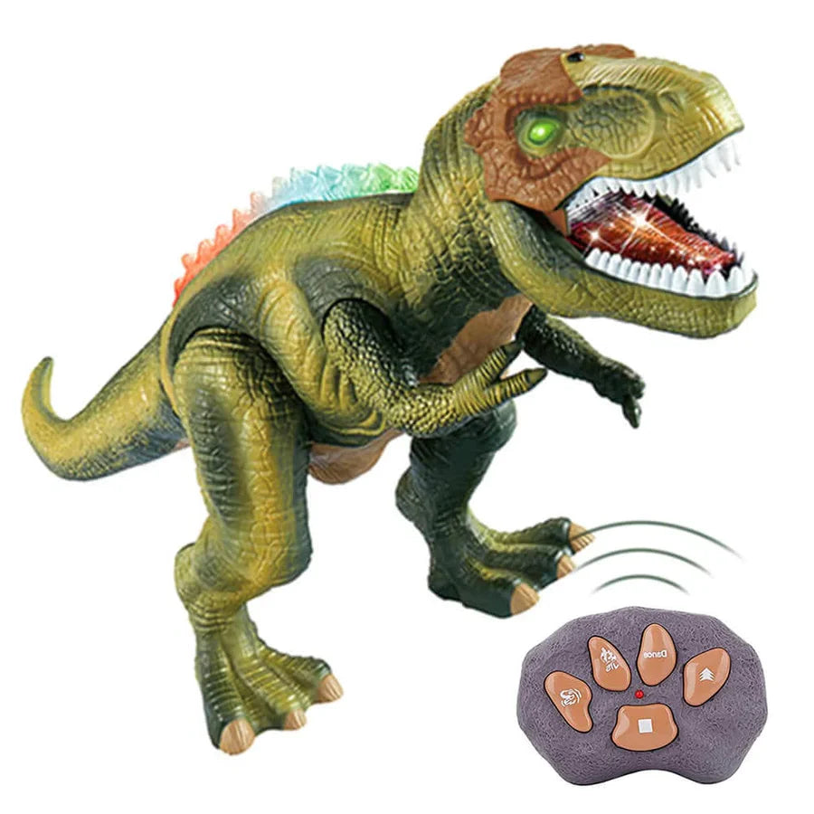 Remote Control Dinosaur Walking & Roaring LED Lights