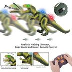 Remote Control Dinosaur Walking & Roaring LED Lights