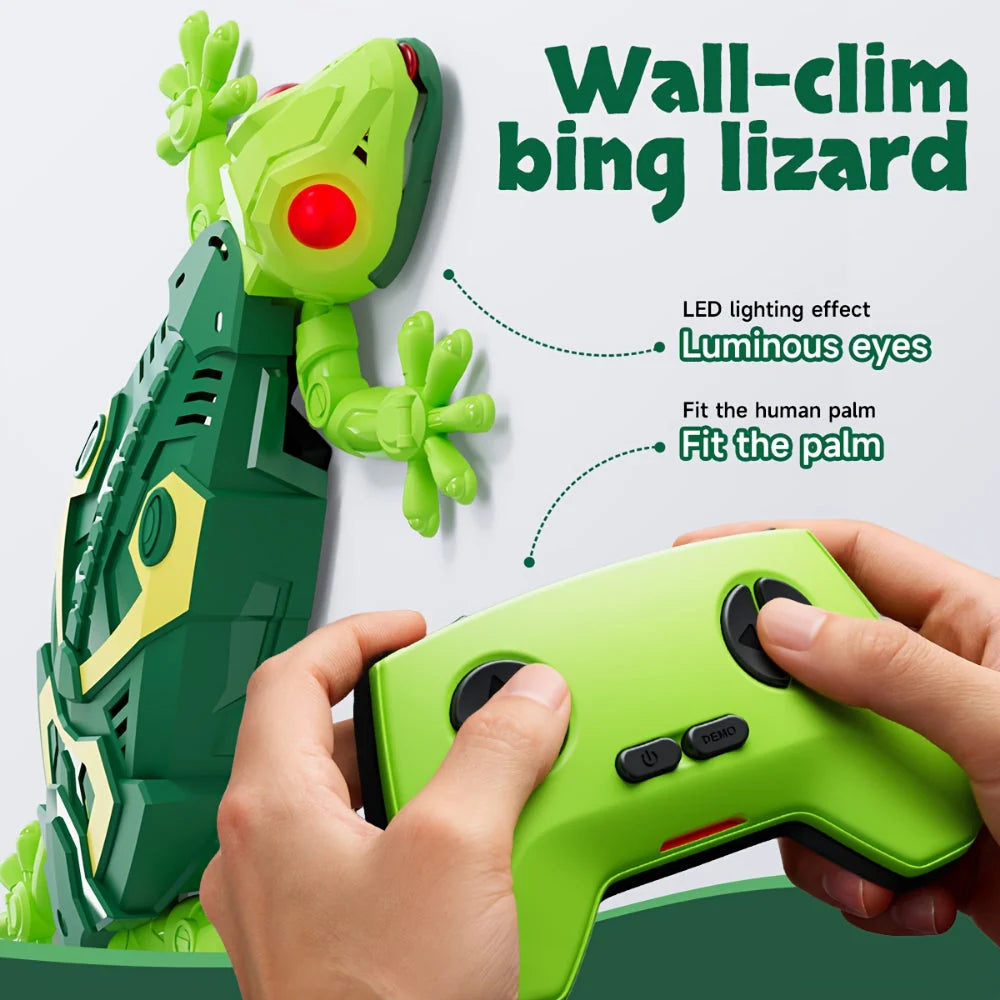 Remote Control Lizard Toy Wall-Climbing Rechargeable 33 Ft Range