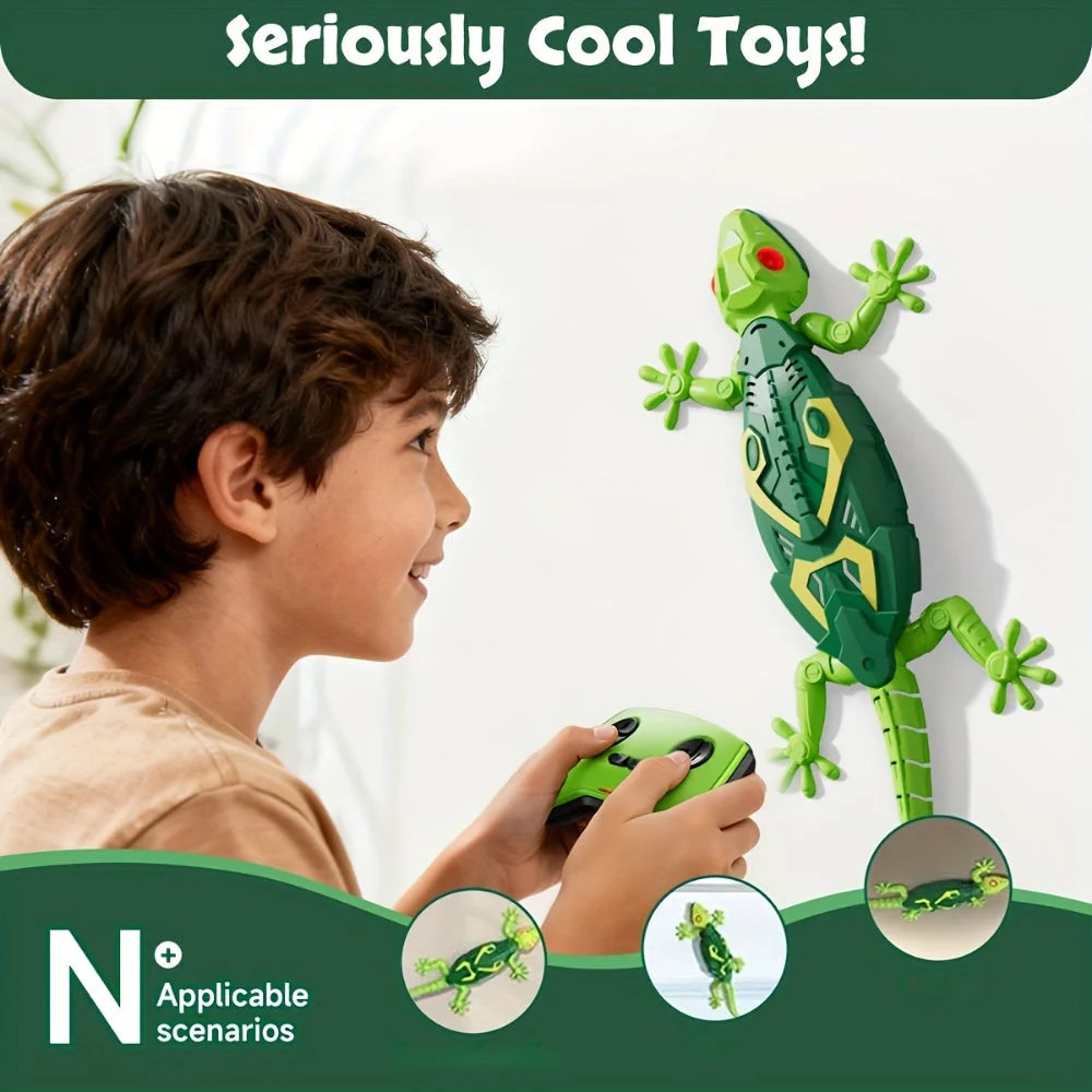 Remote Control Lizard Toy Wall-Climbing Rechargeable 33 Ft Range