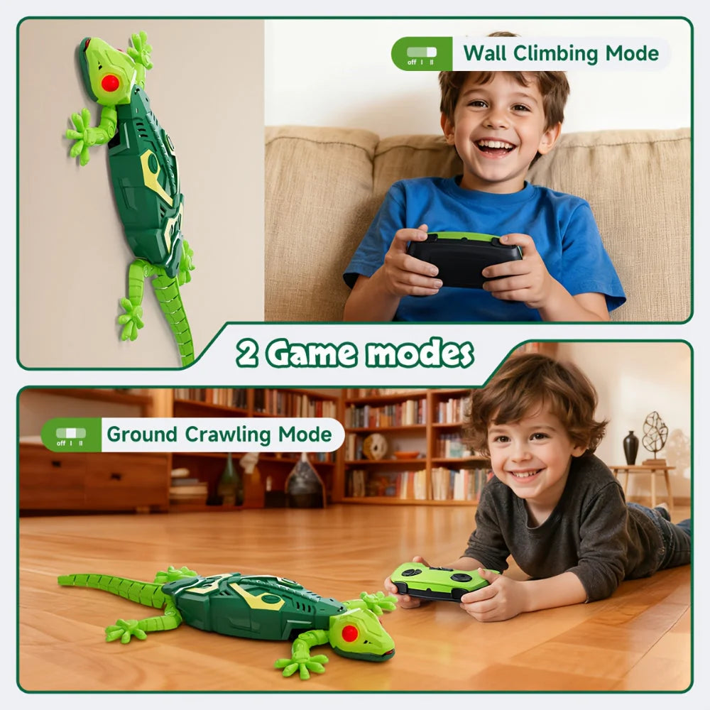Remote Control Lizard Toy Wall-Climbing Rechargeable 33 Ft Range