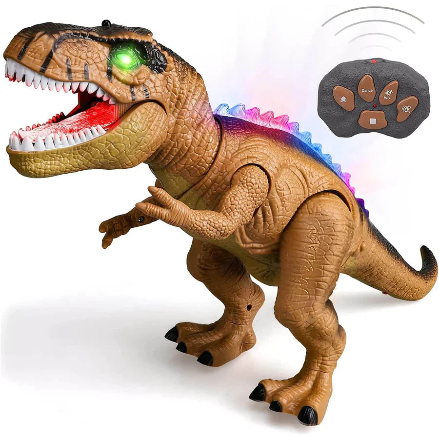 Remote Control T-Rex Walking Roaring LED Lights