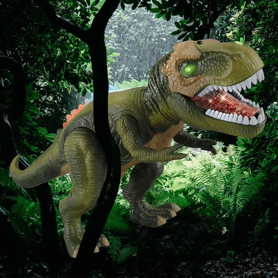 Remote Control T-Rex Walking Roaring LED Lights