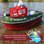 Remote Control Tugboat Dual Motors USB Rechargeable