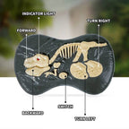 Remote Control Velociraptor Walking & Growling Glowing 3D Eyes