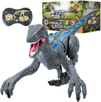 Remote Control Velociraptor Walking & Growling Glowing 3D Eyes